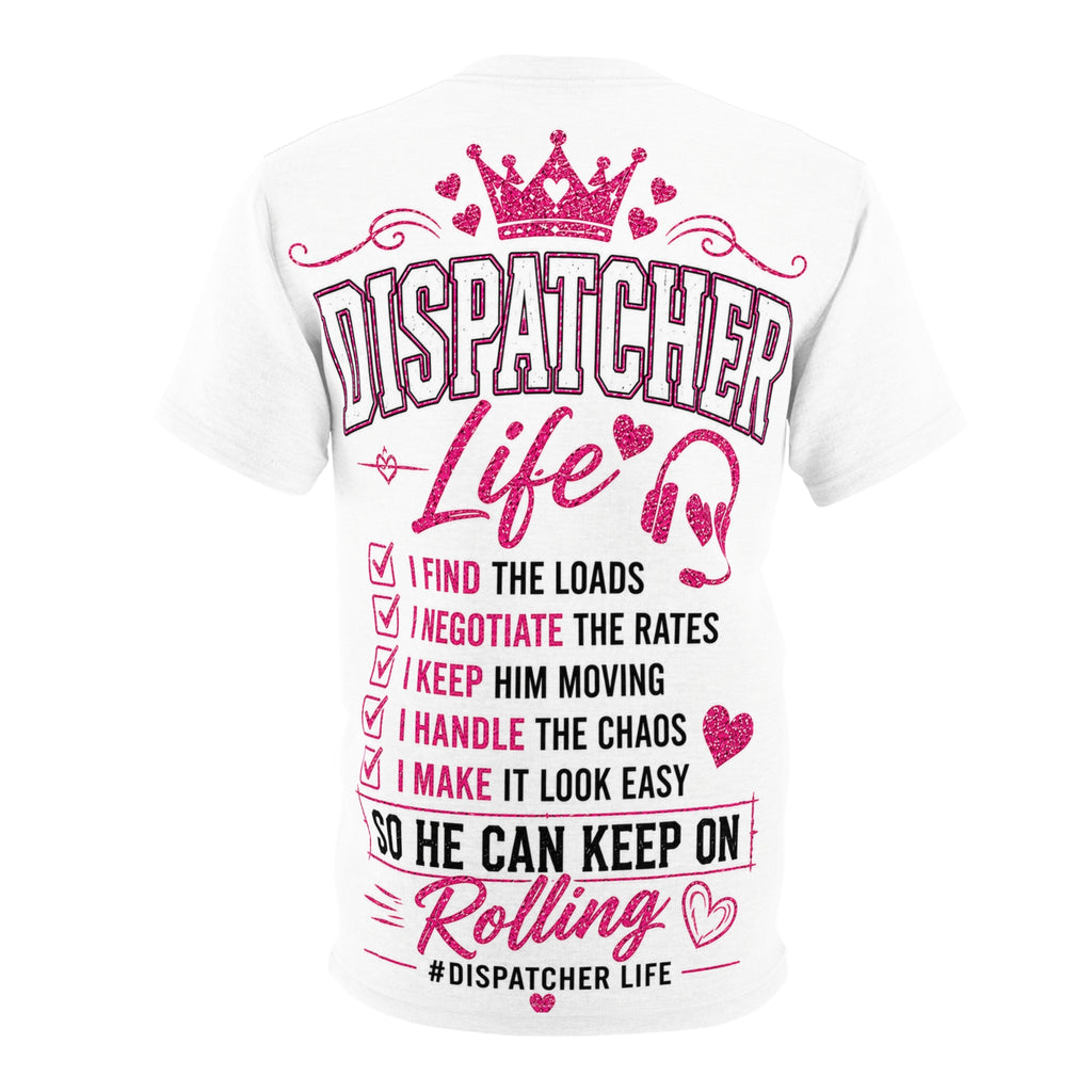 "I Don't Drive The Truck" Pink Graphic T-Shirt