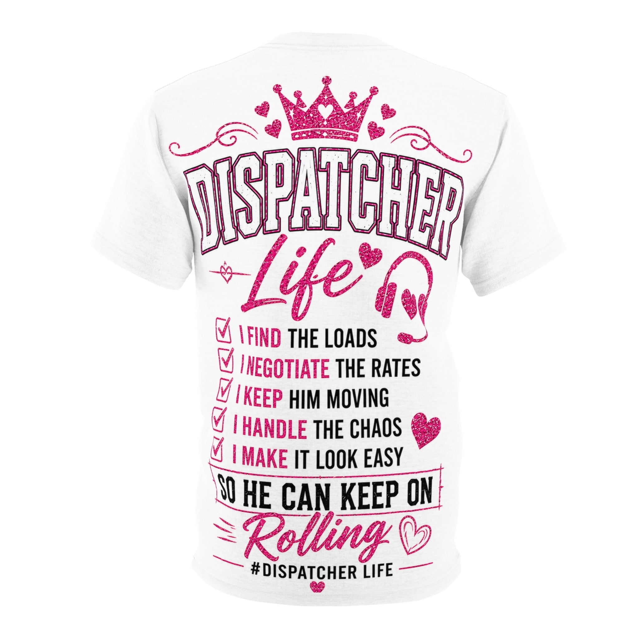 "I Don't Drive The Truck" Pink Graphic T-Shirt