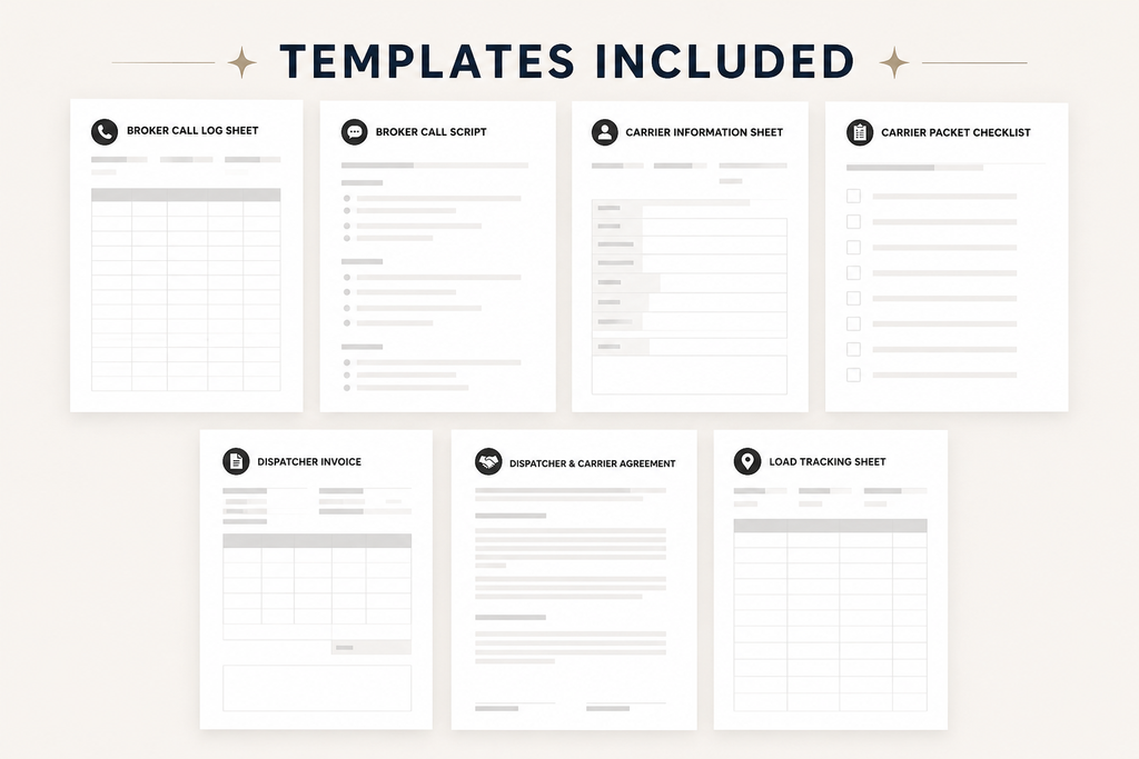 Start a Truck Dispatching Business – Complete Dispatcher Bundle & Templates